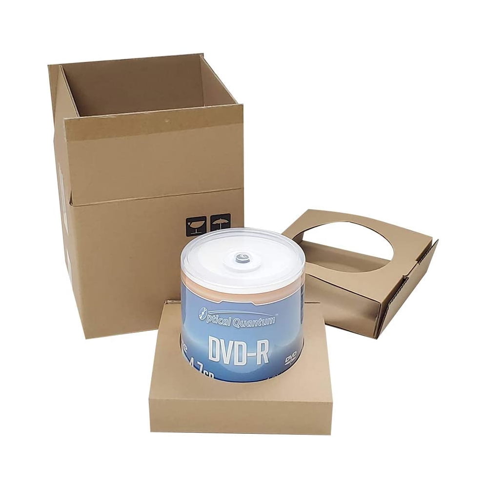100 Optical Quantum 16X 4.7GB DVD-R White Inkjet Printable Disc OQDMR16WIPH-BX