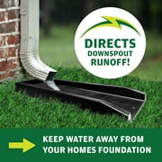 Master Mark Chevron Splashblock Black Gutter Downspout 24”