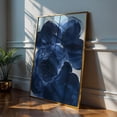 Photo inspiration: Elegantly Minimalist Penthouse Decor Reference: Affixzi Navy Blue Floral Wall Art