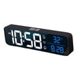 thumbnail image 1 of DOLITY HomylLiving Room Mirror Large Digital Alarm Clock LED with Temperature 40 Music Black, 1 of 9
