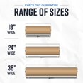 thumbnail image 2 of Bryco Goods 24 Inch Paper Roll Dispenser and Cutter, Wall Mountable & Non-Slip Tabletop, Heavy-Duty Steel Frame &acirc; Kraft, Butcher, Freezer, Wrapping Paper, 2 of 9