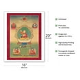 thumbnail image 2 of Yuthok Yontan Gonpo the Younger - Tibetan Doctor (Four Medical Tantras) - Vintage Tibetan Thangka Buddhist Painting - Fine Art Matte Paper Print (Unframed) 16x20in, 2 of 4