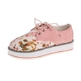 thumbnail image 2 of Zapatos casuales cómodos de estilo clan de vendaje con punta redonda para mujer, zapatos de exterior de tacón plano con estampado Wmkox8yii FOPL1176, 2 of 4