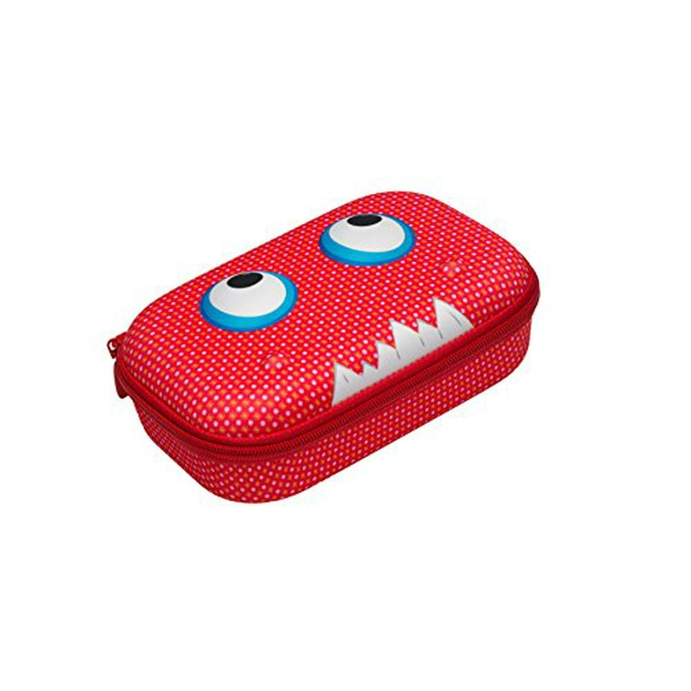 ZIPIT Beast Box Hard Shell Pencil/Storage Box, Red