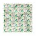 thumbnail image 1 of Summer Decorative Napkins Set of 4, Beach Party Themed with Floating Rubber Ring Flamingos Cocktails and Exotic Leaves, Silky Satin Fabric for Brunch Dinner Party, 18", Multicolor, by Ambesonne, 1 of 2