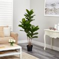 thumbnail image 5 of Nearly Natural Fiddle Leaf Indoor/Outdoor UV Resistant Tree, 65-Inch, 5 of 5