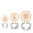 A, variant on Ceramic Foot Ring Tools Set of 3, Pottery Trimming Template Kit, Clay Base Trimming Guide for Wheel Throwing