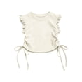 thumbnail image 6 of Eltusu T-Shirts for Girls, Flutter Fashion Short Sleeve Crewneck Summer Kids Tee White Size 2-3 T, 6 of 7