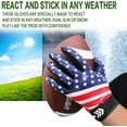 thumbnail image 4 of FINGER TEN Football Receiver Gloves Youth Receiving Gloves Pro 3.0 Durable Breathable Flexible for Kids Boys Girls in White Red Black Blue Small Large Medium X-Large, 4 of 7