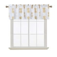 thumbnail image 7 of Haperlare 60"x15" Yellow Valance Curtains Pineapple Printed Floral Kitchen Curtain Valances for Living Room Bedroom Window Decoration, 7 of 7