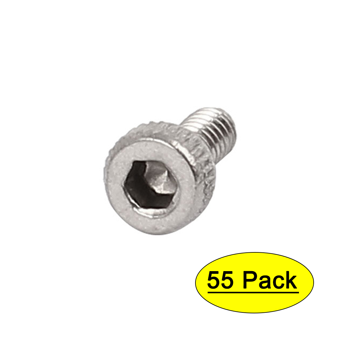 M2 x 4mm 0.4mm Pitch 304 Stainless Steel Hex Socket Head Cap Screw