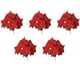 thumbnail image 2 of Christmas Poinsettia Floral Bouquet Artificial Flower Stems with 5 Fork Design Realistic Plastic Greenery for Home Holiday Table Centerpiece Wedding Party Decorations, 2 of 6