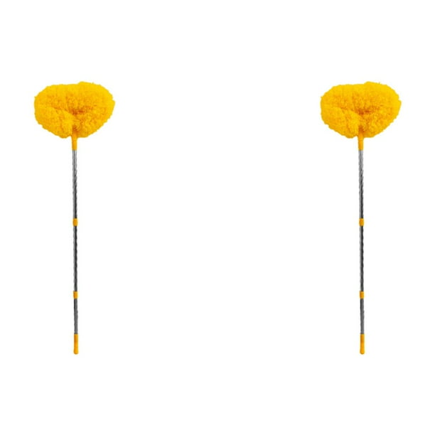 Limpiador Ventilador Techo Microfibra Desmontable para Muebles Y Automóviles() Amarillo