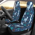 thumbnail image 2 of Xecao Alpaca Astronaut in Space Print Car Seat Cover in That Fits Most Cars, Vans, SUVs, and Trucks., 2 of 7
