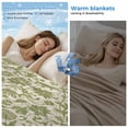thumbnail image 2 of Green Floral Cooling Blanket, Lightweight Breathable Summer Throw Blanket with Double Sided Cold Effect, Vintage Rustic Botanical Spring Picnic Beach Blankets Bed Sheet for Hot Sleepers 30"x40", 2 of 8