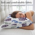 thumbnail image 5 of Seahorse Coral Coastal Throw Pillow Covers, Nautical Summer Beach Ocean Sea Soft Breathable Pillow Cases with Invisible Zipper for Sleeping, Toddler Pillowcases for Couch Bed Sofa Chair 12x20 Inches, 5 of 9
