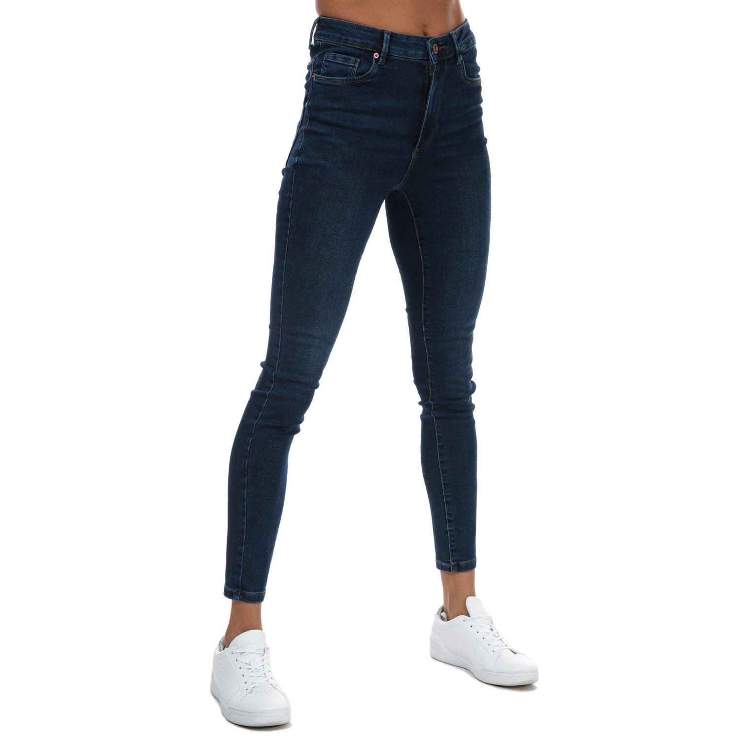 Nægte Grundig kam Women's Vero Moda Sophia High Waisted Skinny Fit Jeans in Blue - Walmart.com