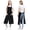 Black, variant on DOVACKA Unisex Split Leg Pottery Apron with 3 Pockets & Adjustable Strap, for Kitchen Ceramics