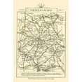thumbnail image 2 of Cary 18x24 Gold Ornate Wood Framed with Double Matting Museum Art Print Titled - Shropshire County England - Cary 1792, 2 of 4