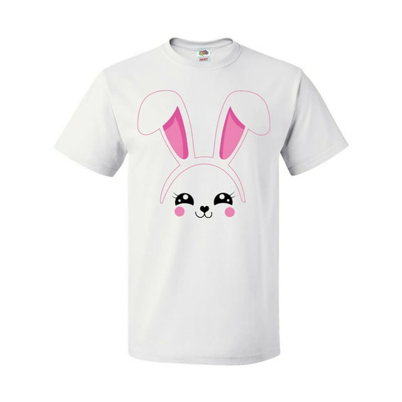Inktastic Happy Easter Cute Pink Bunny Face T-Shirt