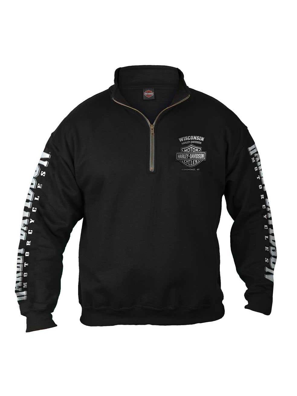 Harley-Davidson Men's Screamin 'Eagle Logo à Capuche Zip-Up Sweat noir 