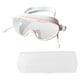 thumbnail image 5 of Gafas de natación Gafas de natación Protección impermeable Cómodas con tapones para los oídos Blanco rosado, 5 of 9