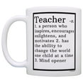 thumbnail image 2 of ThisWear Teacher Appreciation Gifts Teacher Definition Math Teacher Gifts Drama Teacher Gifts Music Teacher Gifts 11 ounce 2 Pack Coffee Mugs, 2 of 4