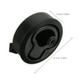 thumbnail image 2 of CRAFTHROU 4Pack Round Latch Black ABS Plastic for RV Use Installation, 2 of 6