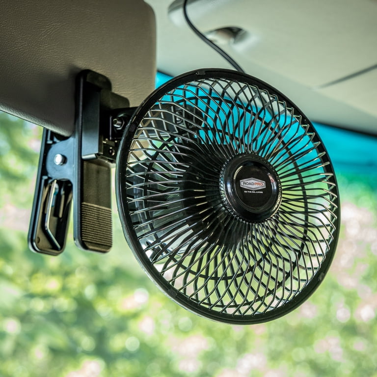 RoadPro 12 Volt Oscillating Fan, Includes Mounting Hardware