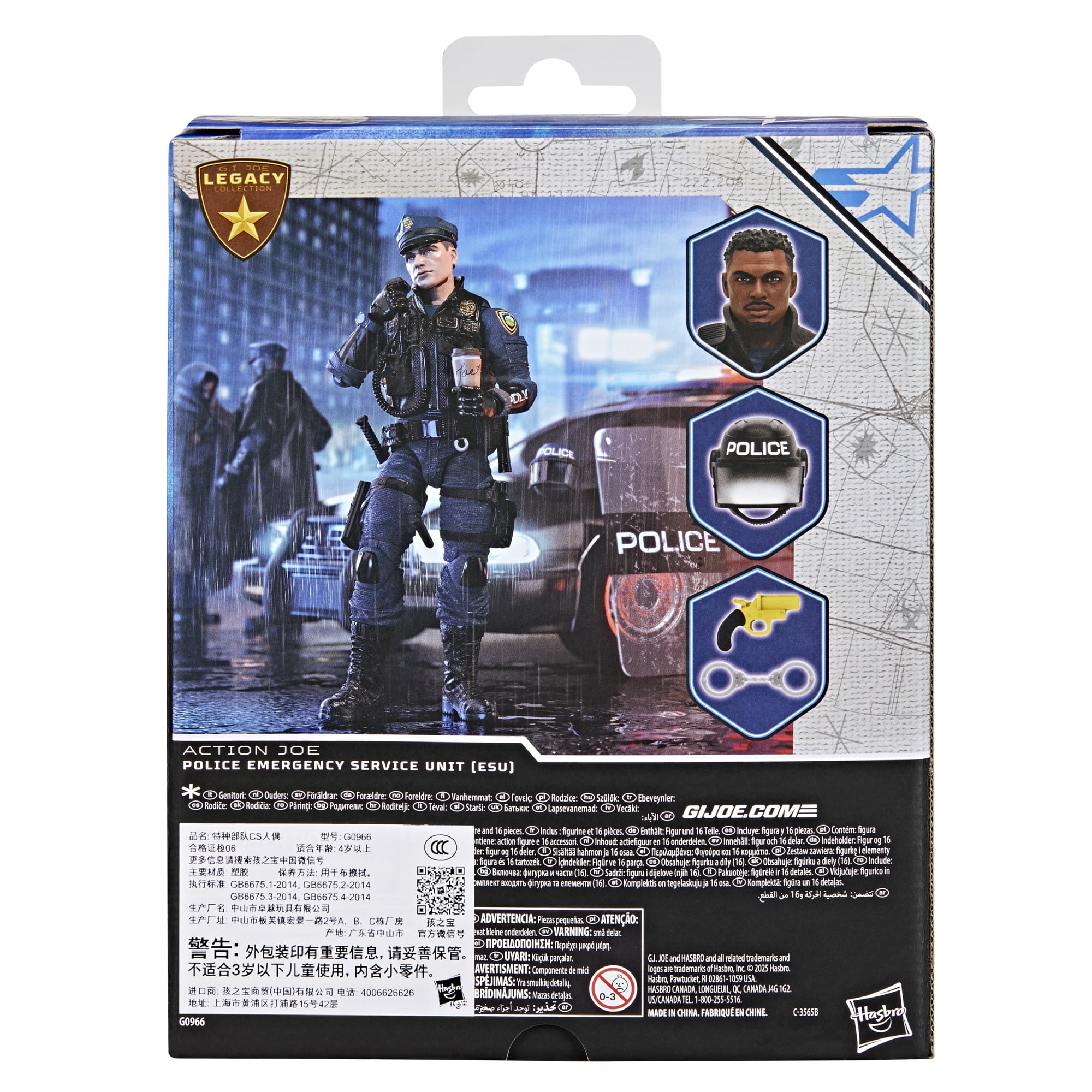 G.I. Joe Classified Series Legacy Collection: Action Joe — Police Emergency Service Unit (ESU), 6” Action Figure