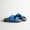 Blue, variant on Womens Slide Sandals Double Adjustable Buckle Faux Leather Sandals with Cork Footbed, Cushioned Arch Support, Lightweight Non-Slip Casual Summer Walking Sandals