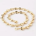 thumbnail image 4 of 7-40" Stainless Steel Silver Gold Coffee Beans Chain Men Women Necklace 7/9/11mm, 4 of 5