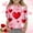 Hot Pink, variant on ATOGUTA Girls Valentine's Shirts Kids Heart Printed Valentine's Festival Outfit 3/4 Sleeve VDAY Tops Size 3T-12, Hot Pink
