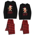 thumbnail image 1 of Conjuntos de pijamas de Navidad para parejas, conjunto de pijamas negros para hombre de jengibre dulce, ropa de descanso para adultos, 1 of 4
