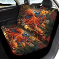 thumbnail image 4 of Uourmeti Orange Octopus Tropical Print Car Seat Covers Breathable Automotive Seat Cover, Lightweight Compatible with Cars Trucks, 4 of 10