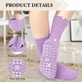 thumbnail image 2 of Grip Socks for Women: LOFIR Womens Crew Non Slip Grippy Socks with Grippers, 5 Pairs Non Skid Hospital Socks for Seniors Elderly Women, Nursing Home & Daily Wea, Size11-13, 2 of 6