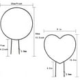 thumbnail image 3 of Soporte para plantas de jardín, soporte de hierro trepador, alambre de metal, guirnalda en forma de corazón, redondo, para interior y exterior, 3 of 6