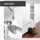 thumbnail image 5 of Rodillo italiano resistente, guía de piso ajustable para montaje en pared para un funcionamiento suave y una larga vida útil, adecuado para puertas eléctricas, puertas de garaje corredizas y uso, 5 of 5