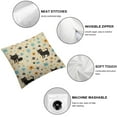 thumbnail image 4 of Wuche Mid Century Atomic Throw Pillows Cover Black Cat Modern​Abstract Geometric Retro Pattern Plush Warm Cozy Living Room Couch Bedroom Recliner Sofa Chair Car 2pc, 4 of 6