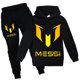 thumbnail image 1 of ZHAOCHENG Pantalones con capucha casual Messi para niños, traje deportivo con capucha para niños y niñas, 1 of 4