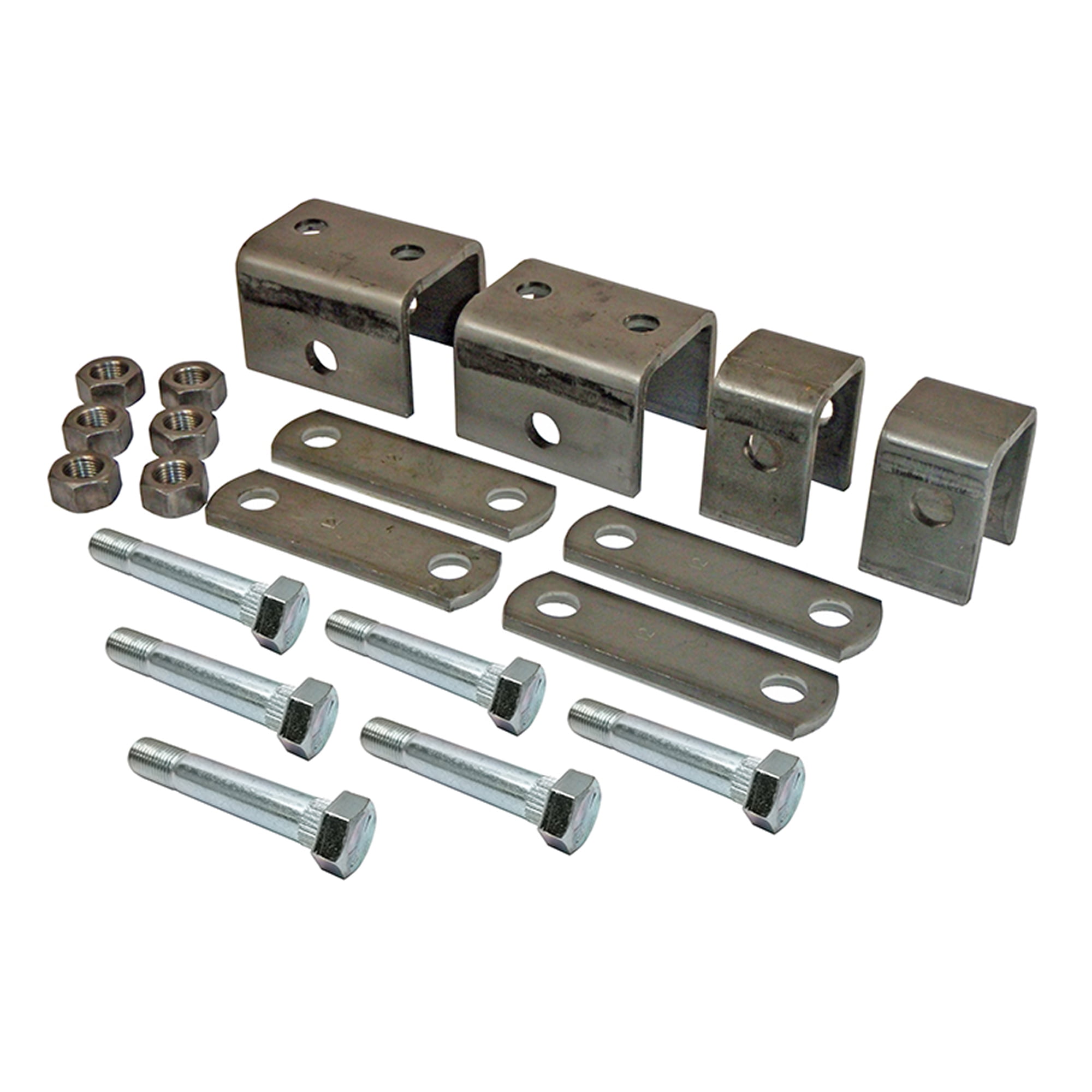 Hanger Kit for Single Trailer Axle Equipped with Double Eye Leaf