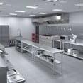 thumbnail image 4 of AmGood 24 in. x 72 in. Stainless Steel Table | Metal Utility Kitchen Prep Work Table | NSF, 4 of 9