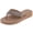 Natural, variant on Faux Leather Thong with Crstal Embellishments Ladies Flip Flop Black Combo 8