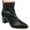 Black, variant on Collection Womens Heddy Pointed Toe Stretch Ankle Boots