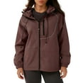 thumbnail image 1 of RXMEKW Womens Spring Jacket, Reflective Striped Skiwear Jacket with Windproof and Water-Repellent Properties, 1 of 8