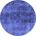 thumbnail image 1 of Ahgly Company Indoor Round Oriental Blue Industrial Area Rugs, 3' Round, 1 of 4