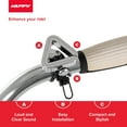 thumbnail image 3 of Huffy Modern Ring Bell for Bikes, Easy to Attach, Bold Sound, Durable, Gray, 3 of 10