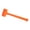 2LB, variant on Ergonomic None Sparking Rubber Hammer In High Visibilities Orangeness For Industrial Applications Delicate Assembly Work
