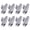 Silver, variant on M Buder 8PCS Automotive Deer Whistles Avoids Collisions Deer Warning Devices with Adhesive Tapes Wildlife Warning Animal Alert for Cars Trucks Motorcycles Silver, 9.05 inches / 23 cm Length