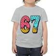 thumbnail image 6 of Niogvi Six Seven Funny Gesture Graphic Tees,67 T-Shirt Suitable For boys girls, Gray 90cm, 6 of 6